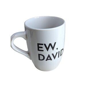 Schitts Creek "Ew David" White Ceramic Mug By Culturefly 12oz